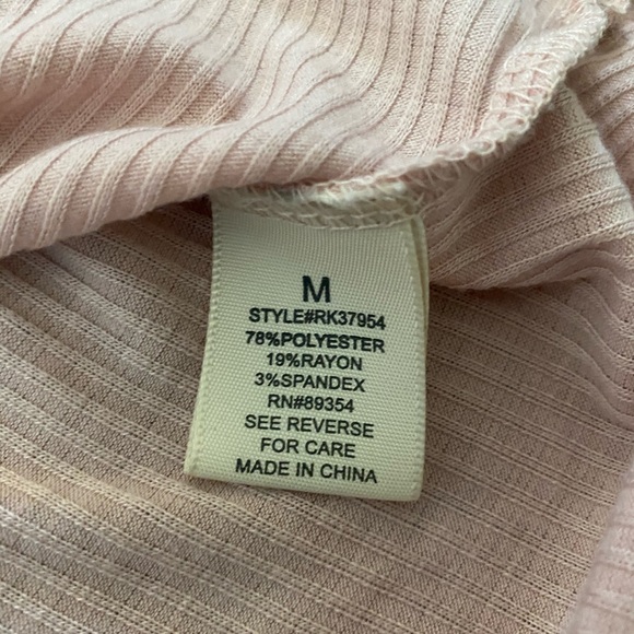 Light Pink Frilly Long Sleeve Top - Picture 7 of 11